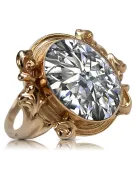 Zircon Original Vintage 14K Rose Gold Ring Vintage Jewlery vrc100r
